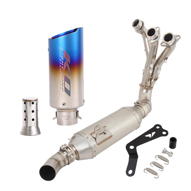 For YAMAHA Tracer 9/9GT 2021-2023 MT09 FZ09 2020-2023 XSR900 Motorcycle Exhaust Muffler Tail Pipe Full Exhaust Ssytem Front Tube