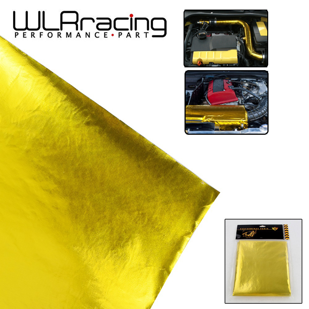 1 Meter * 1.2 Meter Self Adhesive Reflect A Gold Heat Wrap Barrier High Quality 39in.x 47in.Piece For VW PASSAT AUDI A4 B6