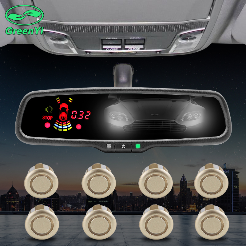 Electronic Anti-glare Auto Dimming Car Interior Rearview Mirror Parking Monitor Front Rear Radar Sensor With Original Bracket