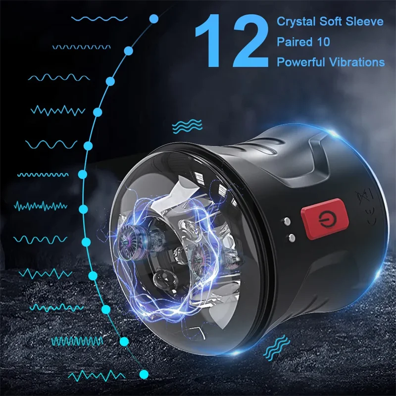 Suck Pussy Vibrating Vacuum Male Masturbator Machine Masturbating Toys For Men Cup Industrial Vagina Bead Penis Massager Toys