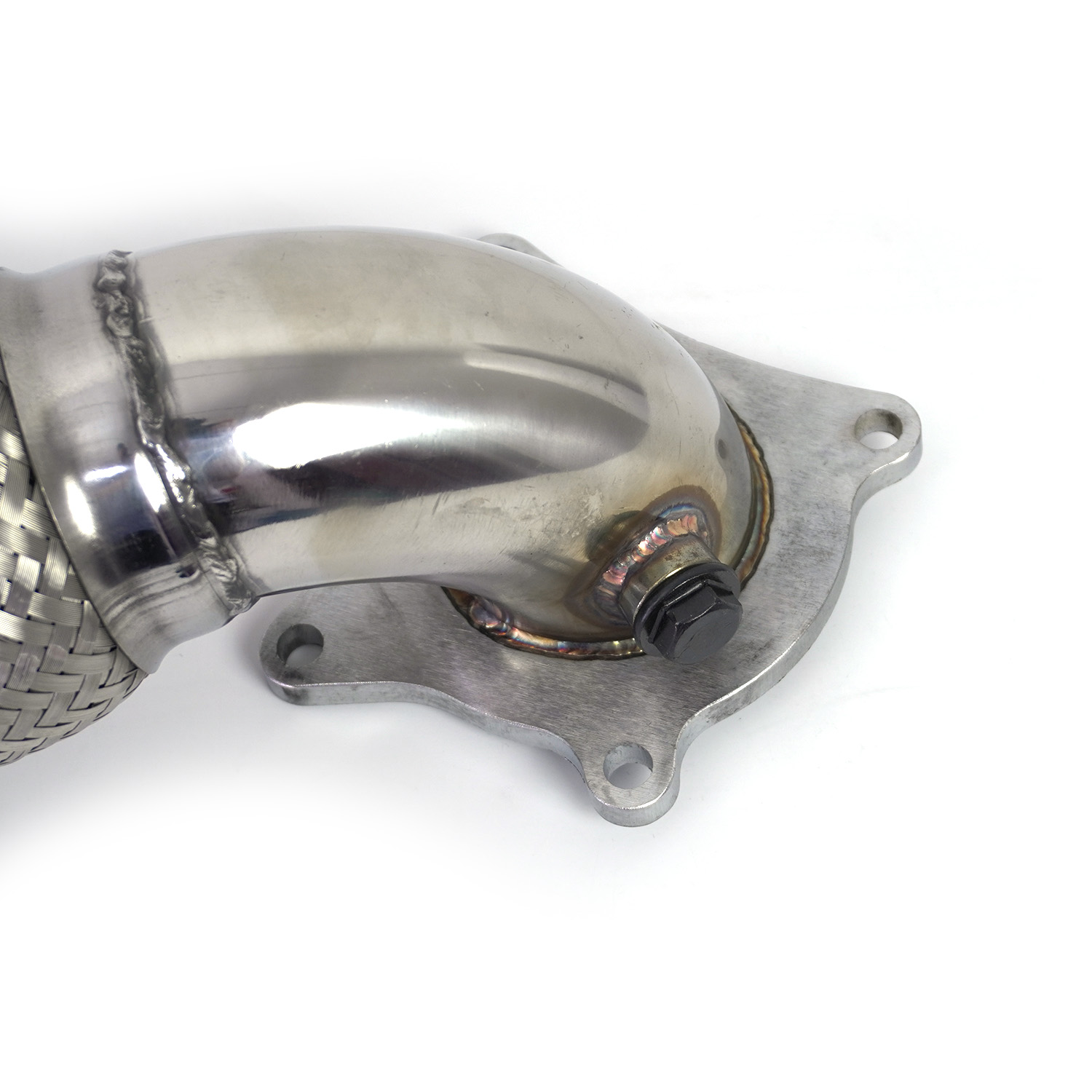 Car MK5 MK6 GTI Downpipe 2.5inch - 3inch Down Pipe for Audi A3 for Volkswagen VW Golf MK5 MK6 GTI Jetta 2.0T TSI 63mm to 76mm