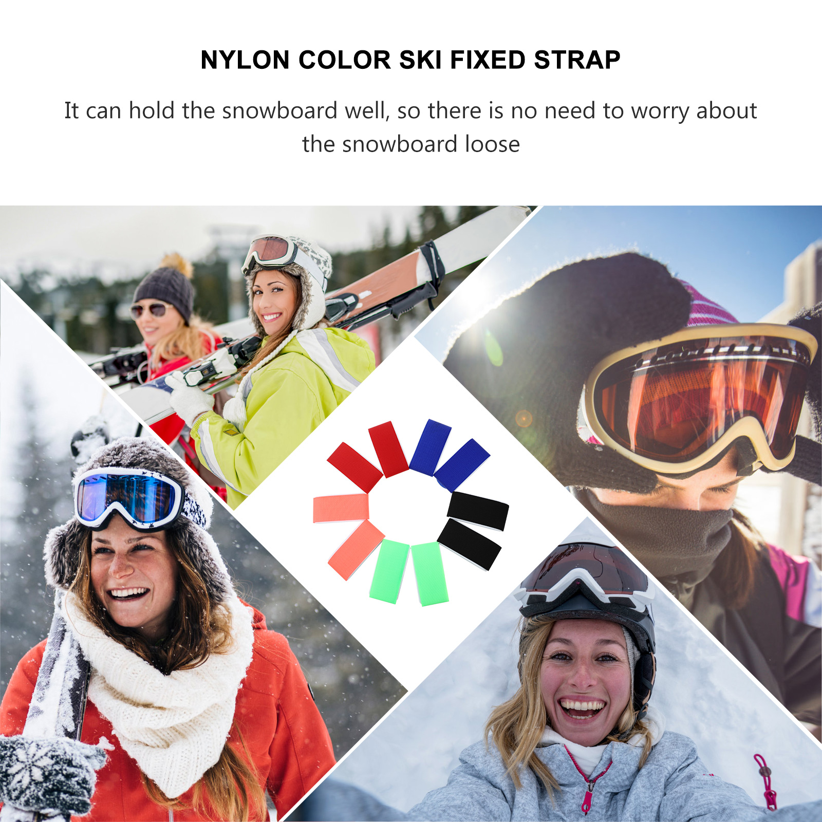 Skistrap Accessories Straps Gifts Carrier Skiing Men Adjustable Tiesskiers Boot Skis Holder Rubber Black Blades Carrying Wraps