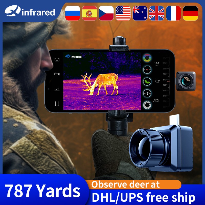 Monocular T2 Pro Thermal Imaging Camera Hunting Hiking Night Vision