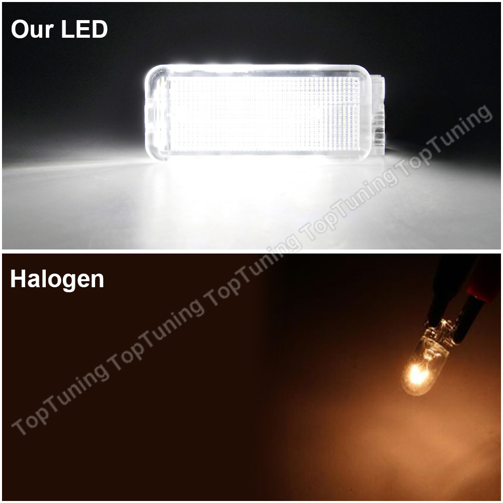 For Citroen C2 C3 C4 C5 C6 C8 DS3 2x Led Luggage Trunk Compartment Light Footwell Glove Box Interior Lamp