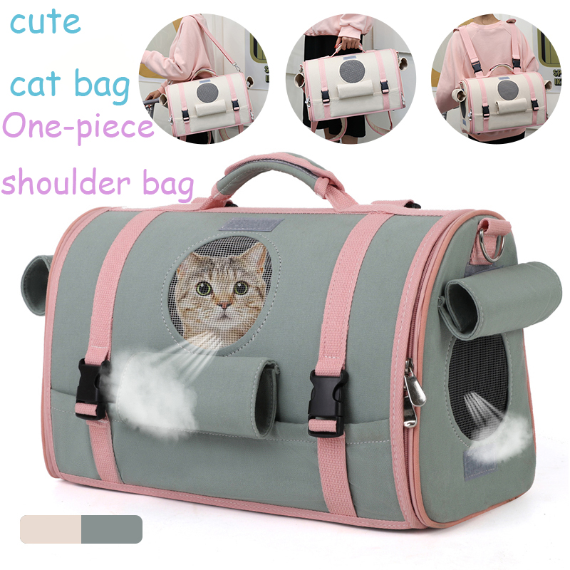 Cat Handbag Shoulder Strap Backpack Outdoor Pet Breathable Go Out Shoulder Bag Small And Medium-sized Dog And Cat Carry Supplies