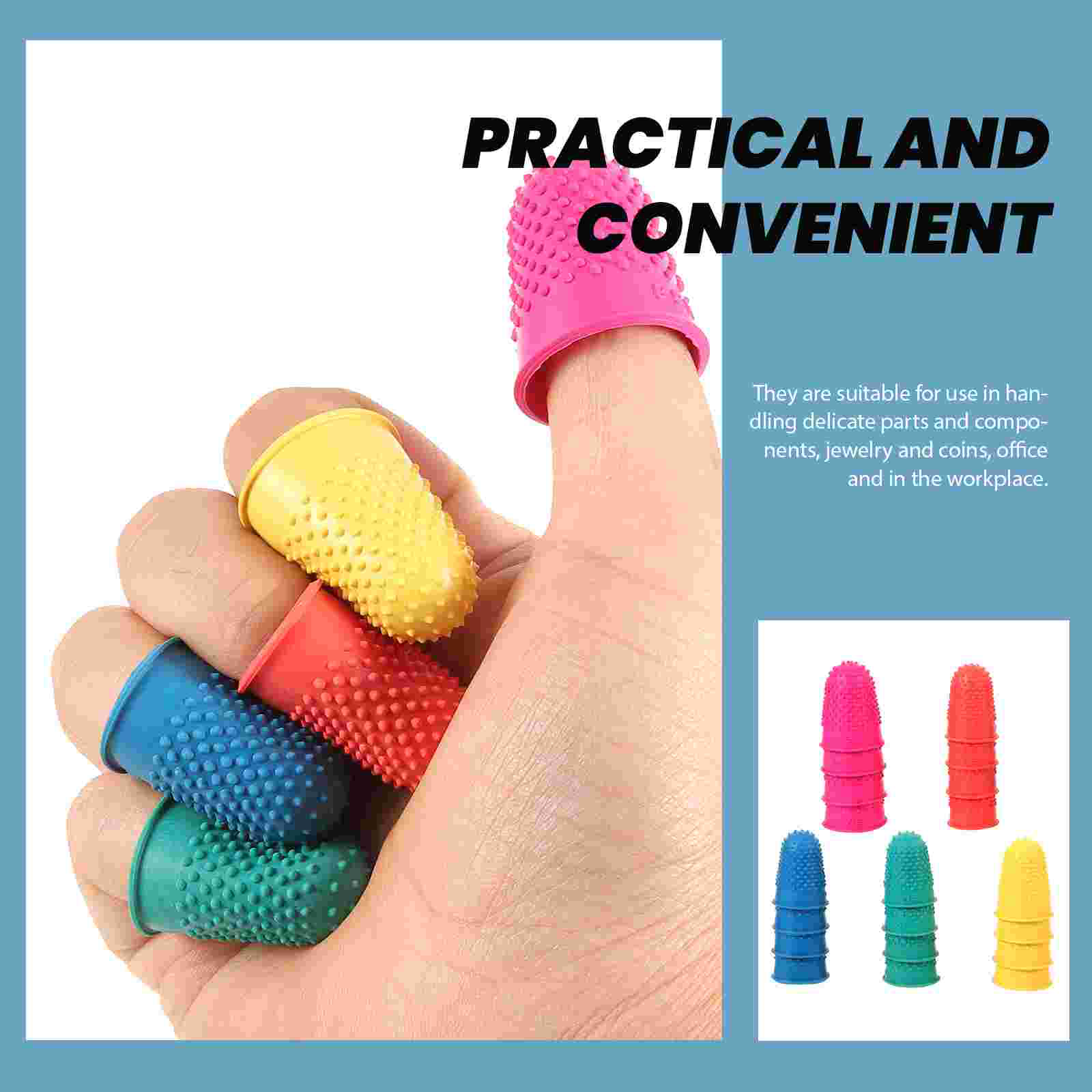 20 Pcs Accessories Reusable Finger Cot Protector Compact Condom Natural Rubber Wear-resistant Condoms Condom? for men sax