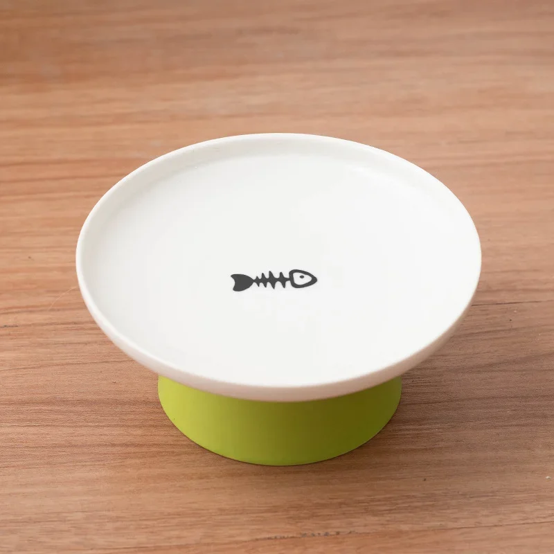 Cat Bowl Ceramic Pet Bowls Cat Dog Bowl Dish Pet Food Plate Kitten Water Dish Feeder Dog Bowl Feeder for Cats Pet Accessories