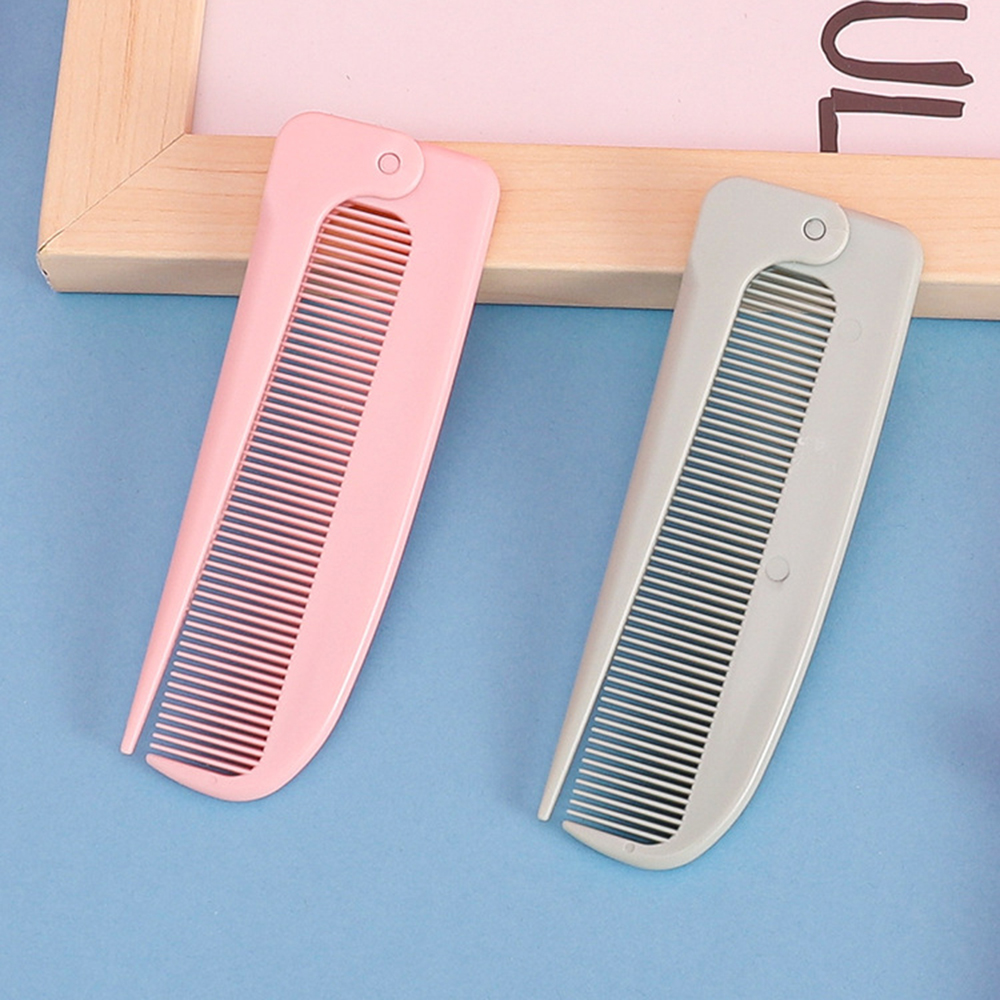 Wholesale Foldable Massage Hair Comb Pointed Tail Comb for Women Hairdressing Styling Tool Anti Static Travel Hair Comb Brush