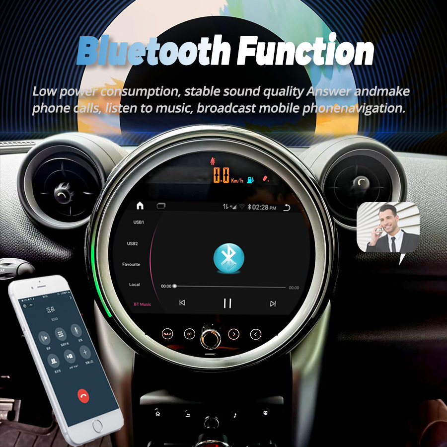 128GB Android 12 Car Radio For BMW MINI Paceman Countryman R56 R60 2007-2014 Navi GPS DSP Carplay Multimedia Player Auto Stereo