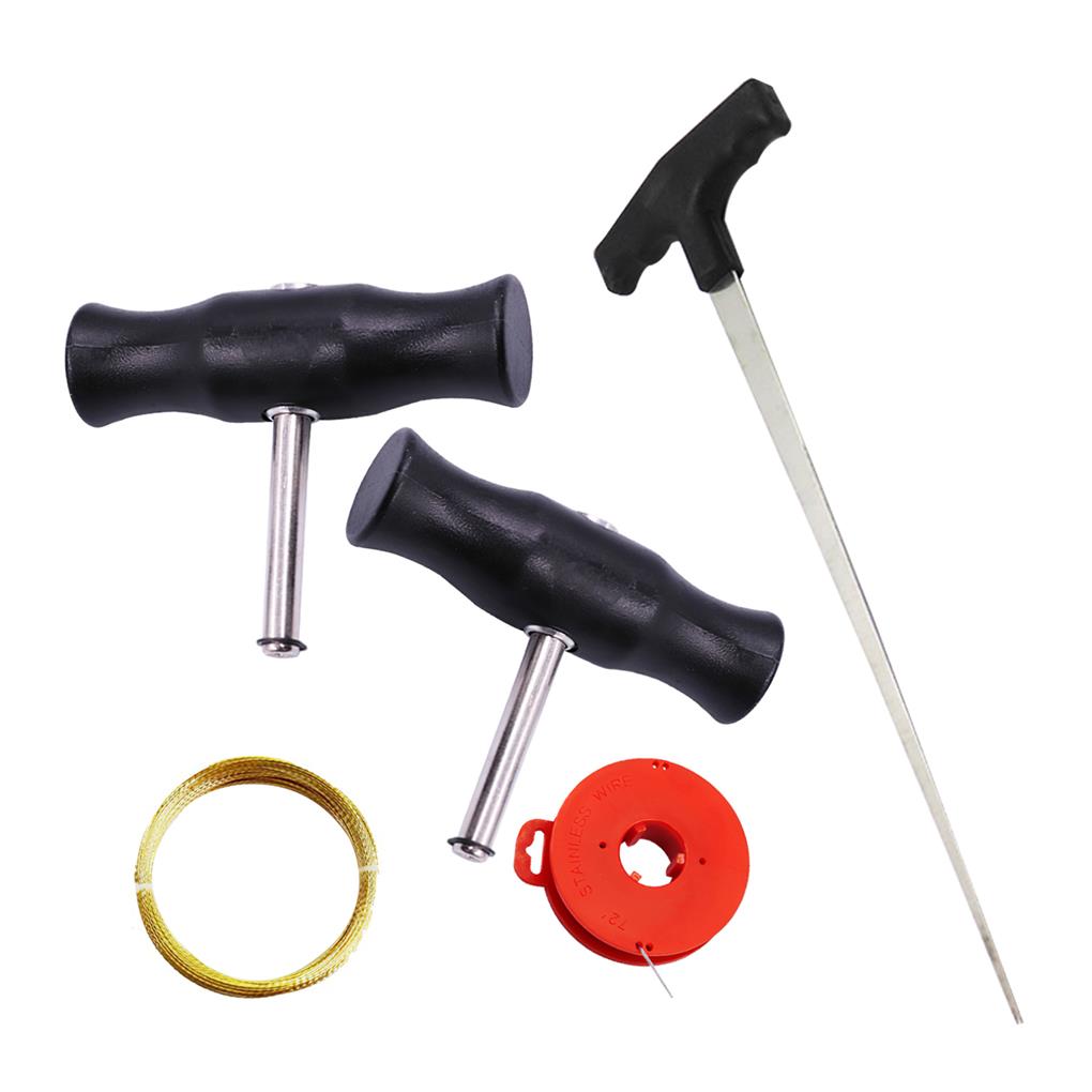 Windshield Removal Kit Professional Windscreen Fitting Cutting Wire Handle Set Repair Hand Tool Car Glass Remover for Repairing