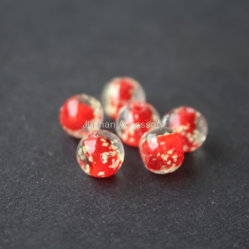 Glow in the Dark Red Lampwork Glass Beads for Jewelry Making Jewelry Supplies Bisuteria Materiales Koraliki Bracelets Pulsera
