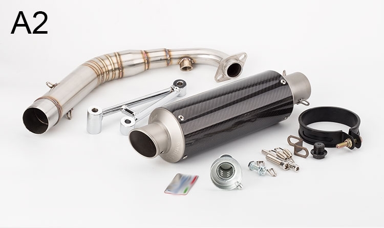 YW125 ZUMA125 BWS150 BWS125 Motorcycle Full System Exhaust Middle Pipe Muffler Slip On For Yamaha BWS 125 150 ZUMA125 YW125