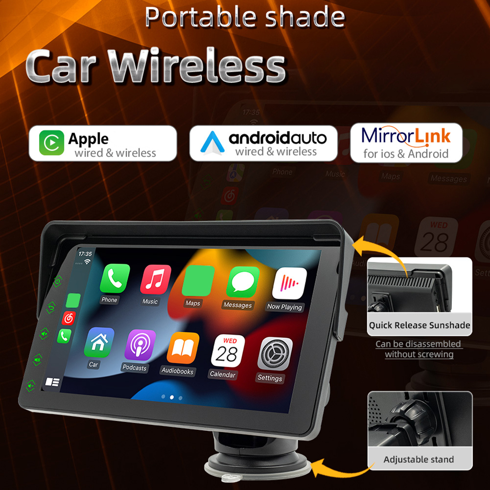 7 Inch Car Radio Universal Multimedia Player Touch Screen Android Auto Radio HD Autoradio Stereo Bluetooth USB TF FM Camera