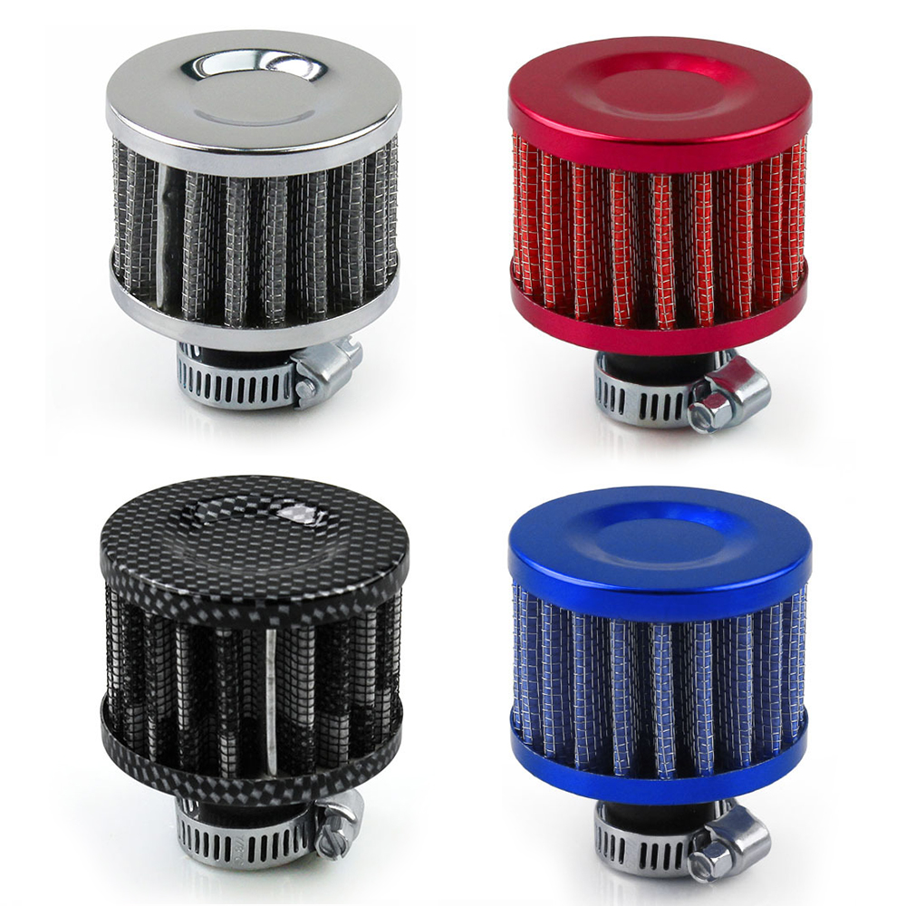 Universal Car Air Filter 12mm For Motorcycle Cold Air Intake High Flow Modified Multi-Color Air Filter