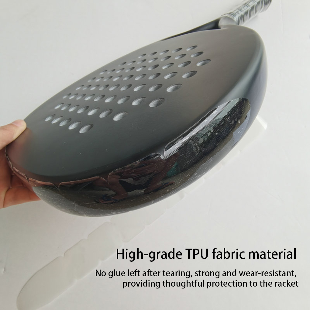 Tennis Racket Head Tape, Removable, Self-adhesive, Protective, Racquet, Manual, Portable, Paddle Protector, 3 Pcs Box
