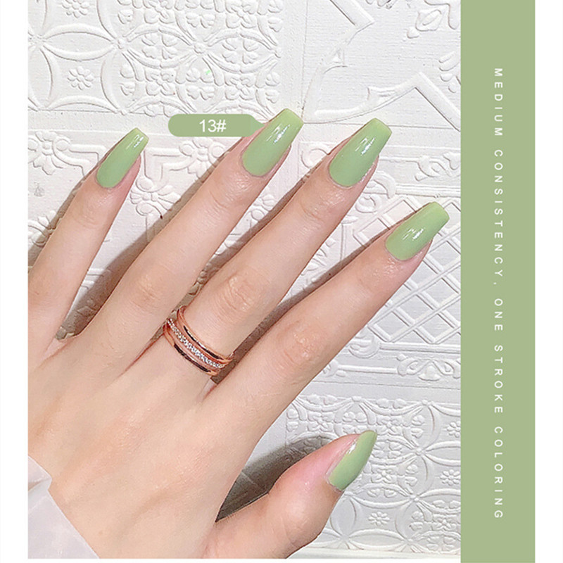 15ml 60 Colors Nail Gel Polish DIY Soak Off UV LED Semi-Permanent Varnish Glitter Nail Polish Reinforcement Glue Manicure