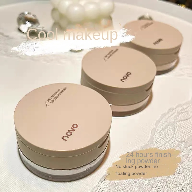 NOVO Face Makeup Powder Setting Powder Loose Face Powder For Cosmetic Waterproof Oil Control Long Lasting Finishing Powder