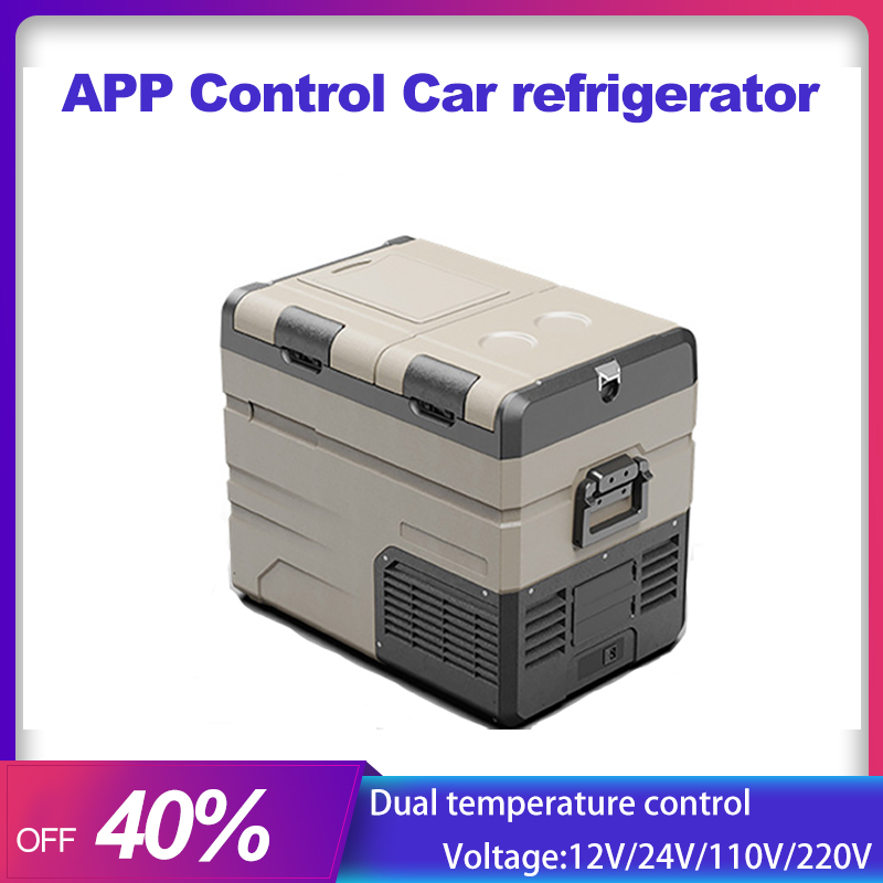 Alpicool 35L/45L/55L Car Refrigerator 12V/110V Dual temperature control Freezer 220V Car Home Outdoors Compressor Fast Cooler