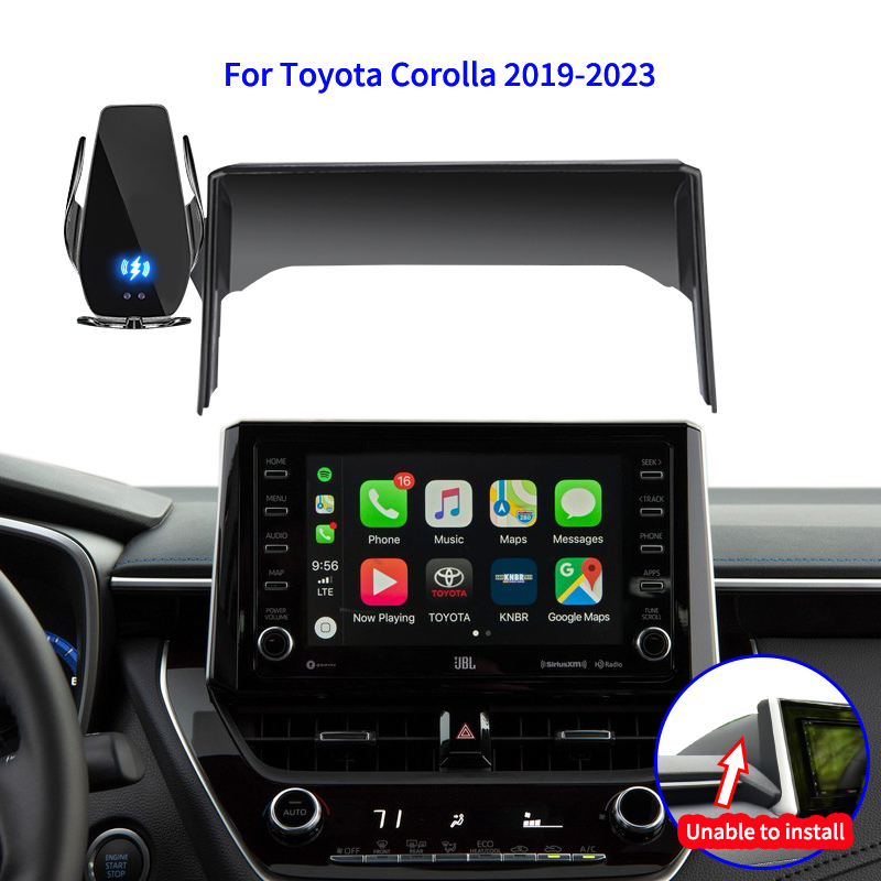 Car Mobile Phone Holder For Toyota Corolla 2019-2023 8-inch Screen Fix Special Bracket Gravity GPS Cell Phone Holder