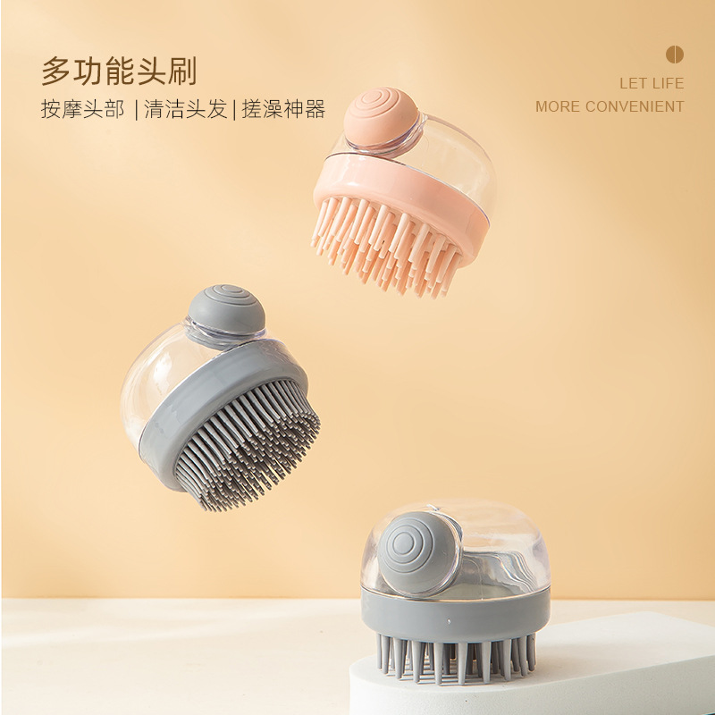 Hair Massage Brush Comb Shampoo Facial Massage Brush 1PC Soft Silicone Shampoo Scalp Shower Body Washing accessoire cheveux