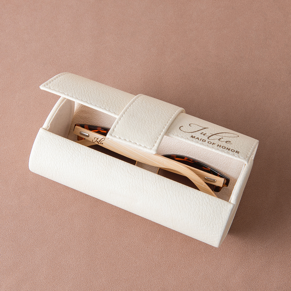 Personalized Beach Sunglasses with Box Custom Wedding Party Bachelorette Party Gift Cool Wooden Handle Sunglasses for Bridesmaid