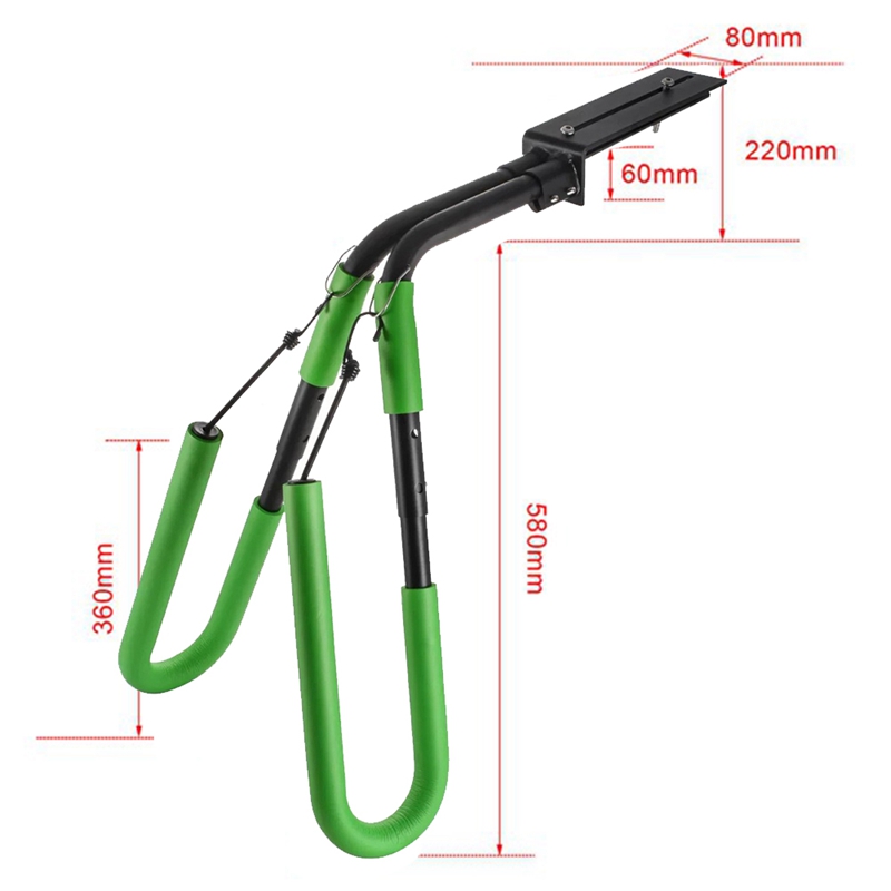 Surfboard Scooter Moped Bicycle Surf Board Carrier For Sports Outdoors Mount Safely Carry Surfboard On Your Moped Durable Black