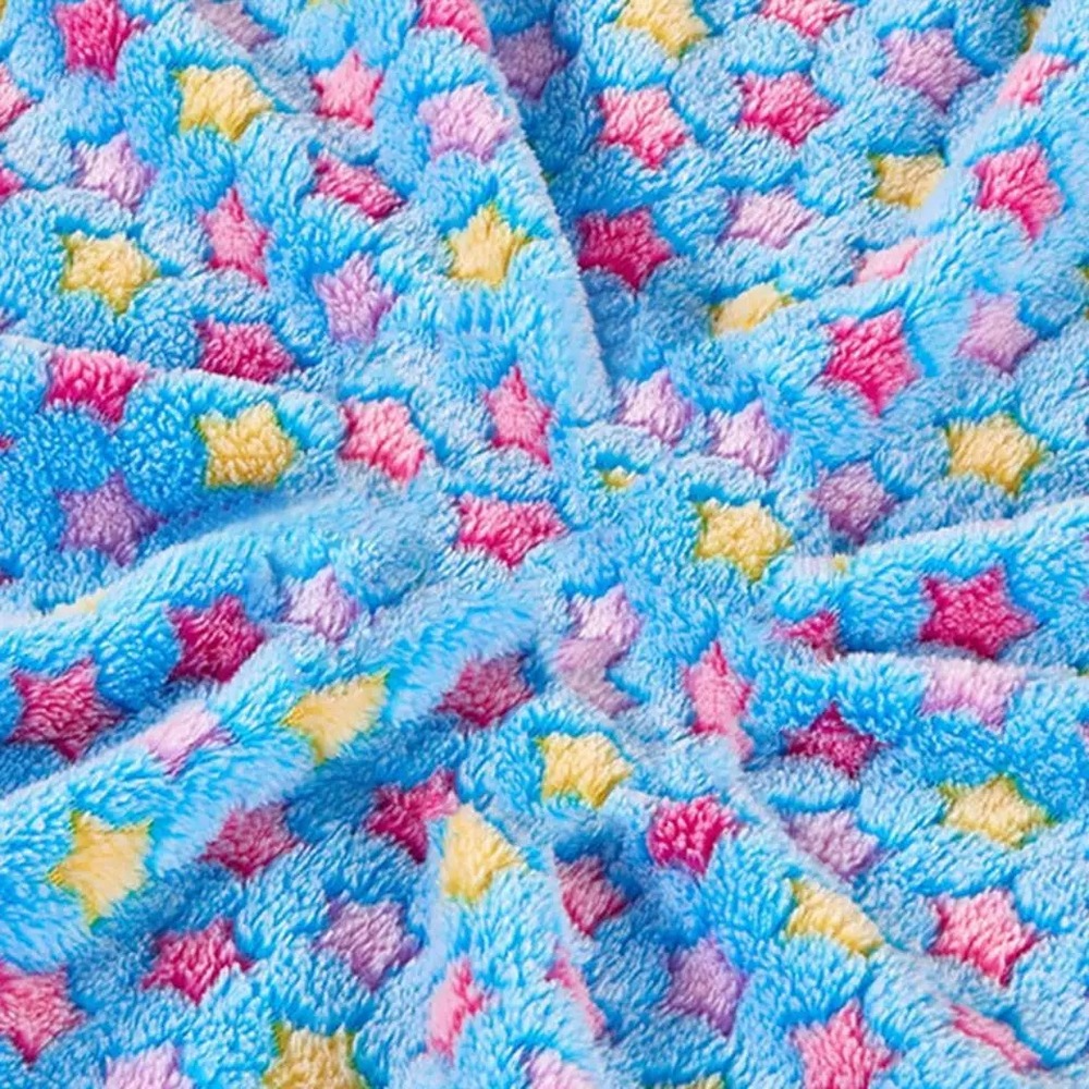 Pet Blanket Cute Star Print Pet Mat Soft and Fluffy Blankets for Puppy Comfortable Pet Blanket Dogs Cats Pet Supplies для собак