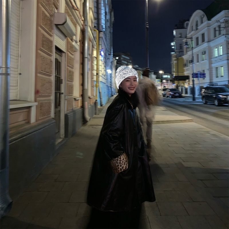 Women Men Reflective Knitted Beanie Hat Winter Warm Night Running Cycling High Visibility Safety Harajuku Hip Hop Cuffed Cap