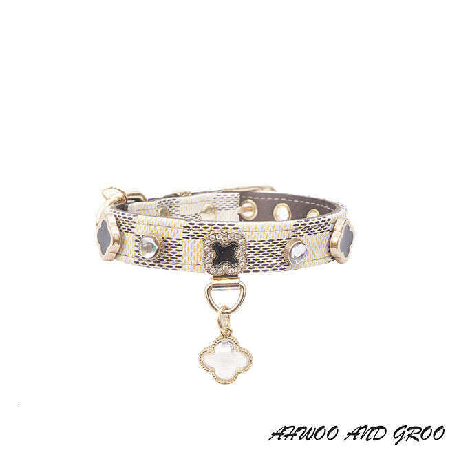 Comfortable Skin Feel PU Leather Small and Medium sized Dog Neck Cat Collar Pet Supplies Cat collar leash high quality