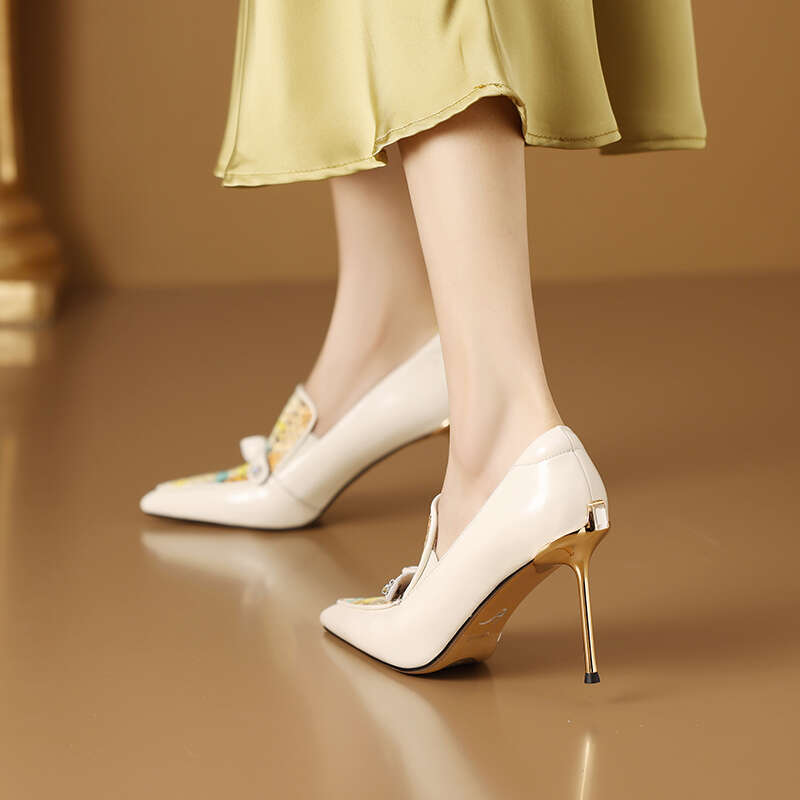 Luxe Snake hot Skin Pointed Toe Stiletto Heels - Metal Accent, Sexy Pumps for Special Ocns