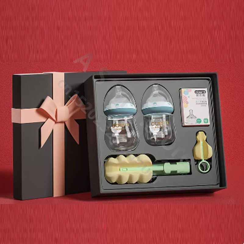 Anti-colic milk bottle/newborn baby glass bottle/baby milk bottle/120+150ML gift set/For babies 0-6 months