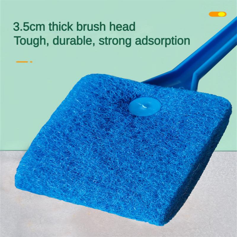 Aquarium Algae Remover Tough And Durable Double Sided Sponge Household Products Glass Fish Tank Brush