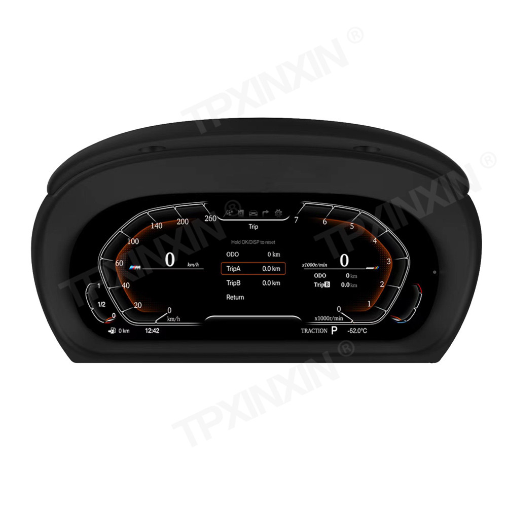 12.5" For BMW 3 Series E90 E91 E92 E93 2005-2012 Car LCD Instrument Cluster Digital Dashboard Panel Speedmeter Player HeadUnit