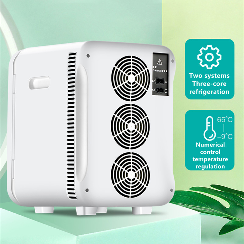 Car Fridge Beverage Cooler Portable Mini Fridge Freezer Drink Makeup Skin Care for Autos/home Refrigerator Car Small Fridges