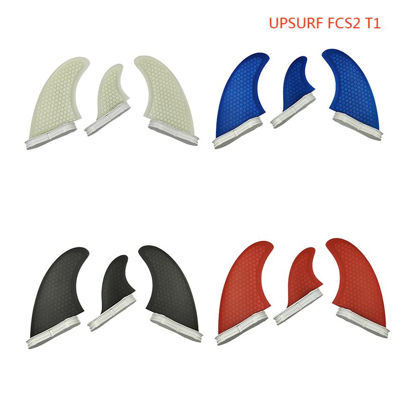 Surfboard Fins T1 Surf Accesories Thrusters 3pcs Sup Fin estabilizador surf Paddle Fins quilhas fibra de carbono