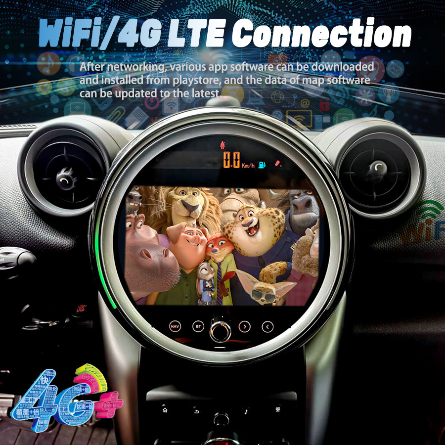 128GB Android 12 Car Radio For BMW MINI Paceman Countryman R56 R60 2007-2014 Navi GPS DSP Carplay Multimedia Player Auto Stereo