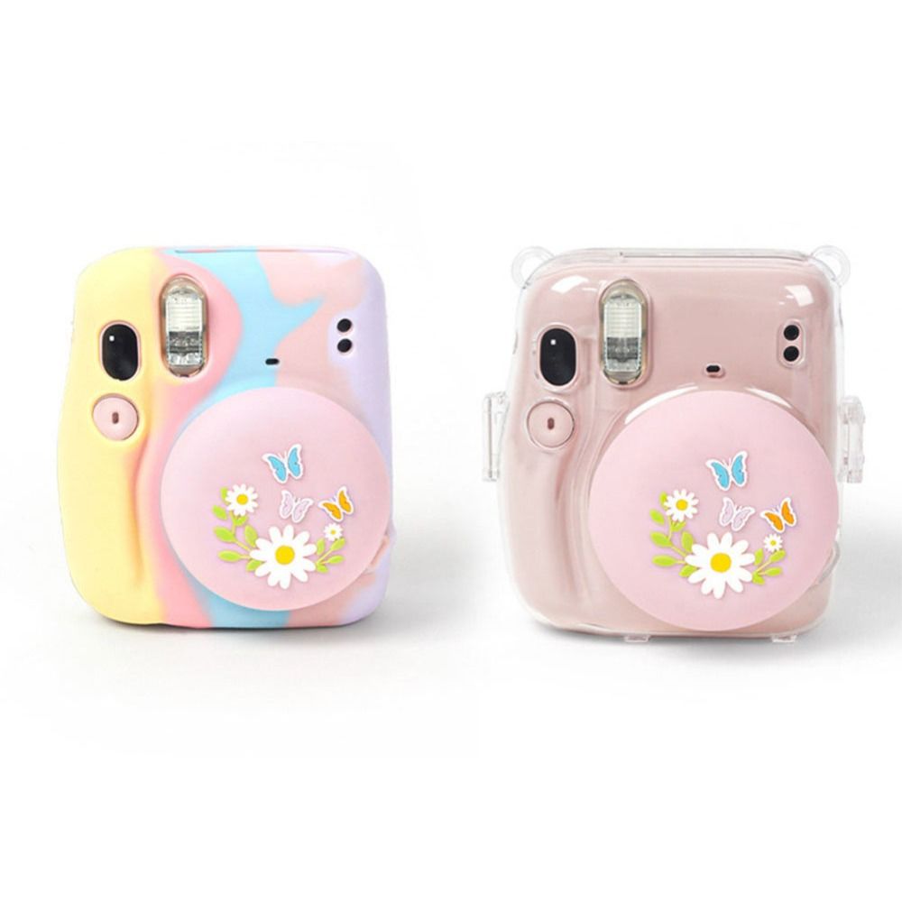 Instant Camera Lens Cap Colorful Silicone Soft Daisy Case Protective Cover for Fujifilm Instax Mini7+/11 Photography Accesoriesb