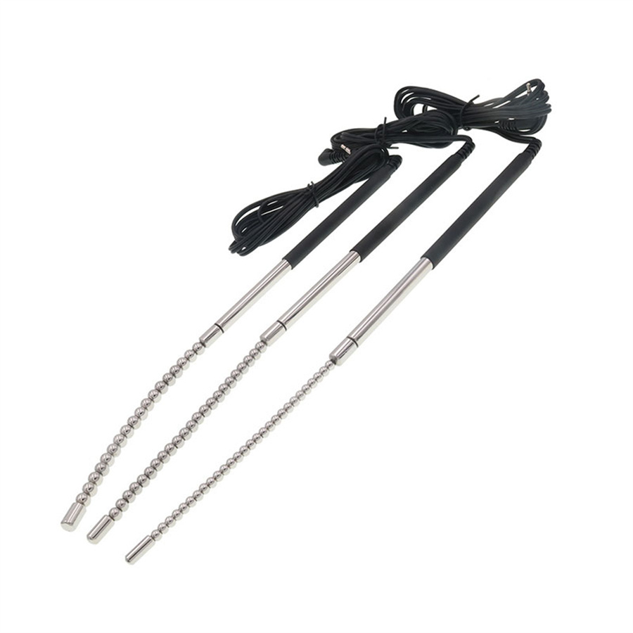Electro Shock Urethral Catheter Sound Dilator Penis Plug Two-electrode Urethral Plug Horse Eye Stick Male Masturbator Sex Toys