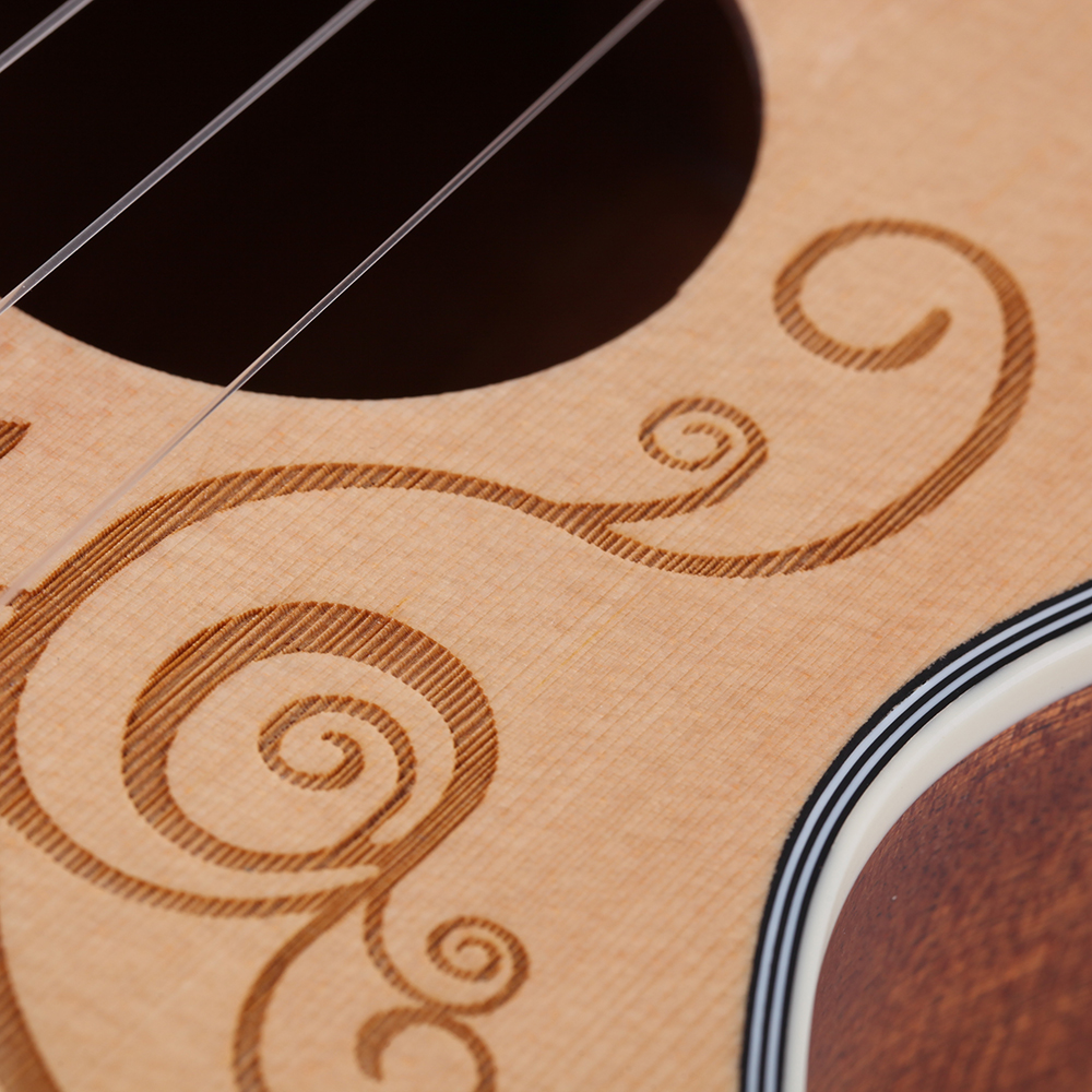 INITER flower 23/26inch concert/tenor Ukulele High quality spruce Ukelele with FREE Accessory