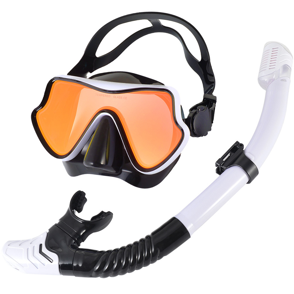 Diving Mask Snorkel Professional Scuba Diving Masks Snorkeling Set Adult Silicone Skirt Snorkeling Mask Diving Mask Goggles