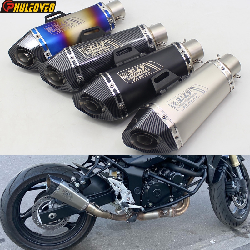 ID 51mm Universal Motorcycle Exhaust Muffler Escape DB KillerforKTM FZ8 FZ1 MT07 09 ZX6R ZX10 Z900 CB400 CBR1000 GSXR1000 GSR750