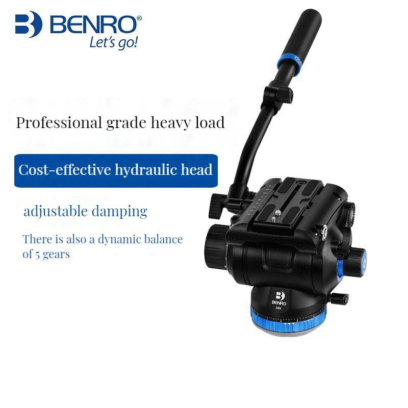 Benro S6N S6 PRO Video Head Two-Dimensional Aluminum Pan-tilt For SLR Photography Camera Tripod Monopod Bird Shooting