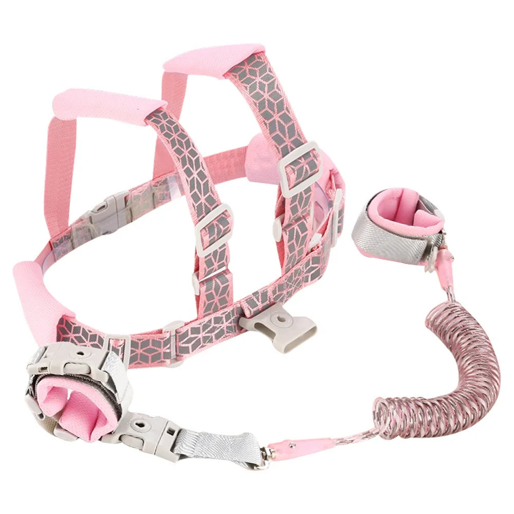 Fashion Anti Lost Wrist Band for Kids Leash Backpack Wristlet Soft Childrens Walker Toddler Bracelet Baby Safety Walk Belt Rope 240625