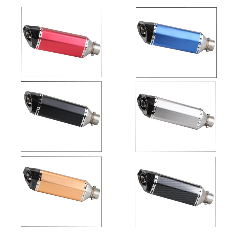 1Piece 51mm Universal Accessories Motorcycle Exhaust Pipe Modified Muffler Pipe For Ninja 400 Yamaha R3 With Akrapovic