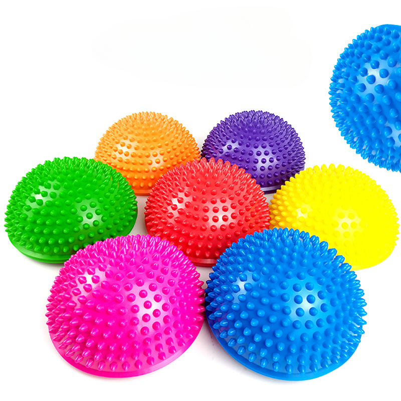 1PC Inflatable Half Sphere Yoga Balls PVC Massage Fitball Exercises Trainer Kids Balancing Ball For Gym Pilates Sport Fitness