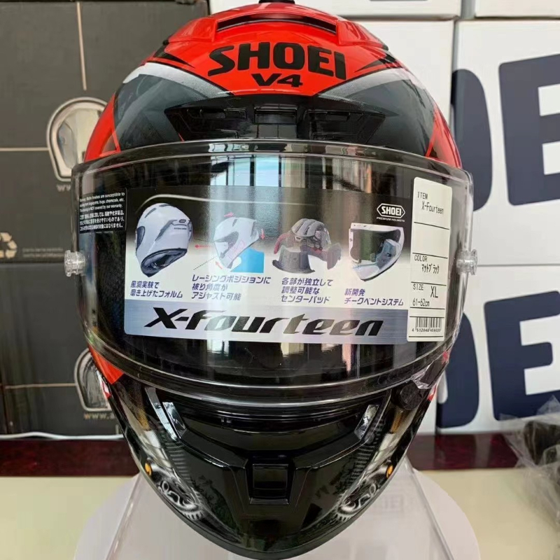 Full Face Motorcycle Helmet X-Spirit III Panigale V4 Red Helmet X-Fourteen White Ant Sports Racing Helmet Motorcycle Helm