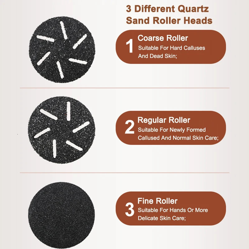 Electric Pedicure Tools Foot Care File Leg Heels Hard Cracked Dead Skin Callus r Feet Foot Files Clean Care Machine o240629