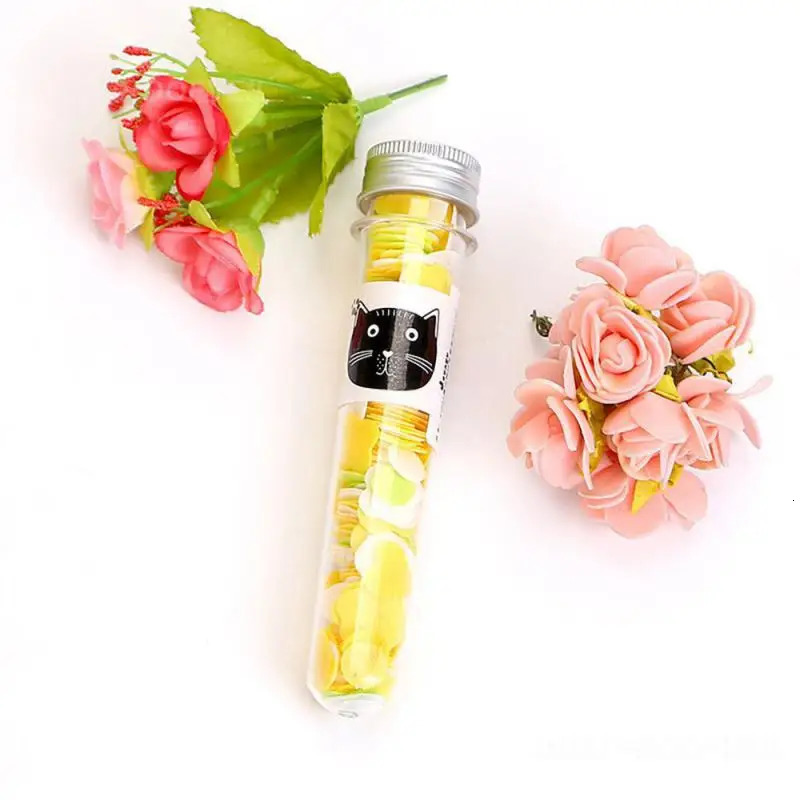 1~10PCS Toilet Paper Outdoor Portable Confetti Foam Flower Fertilizer Soap Tablet Travel Clean Tube Bottle Hand Wash Soap i240629