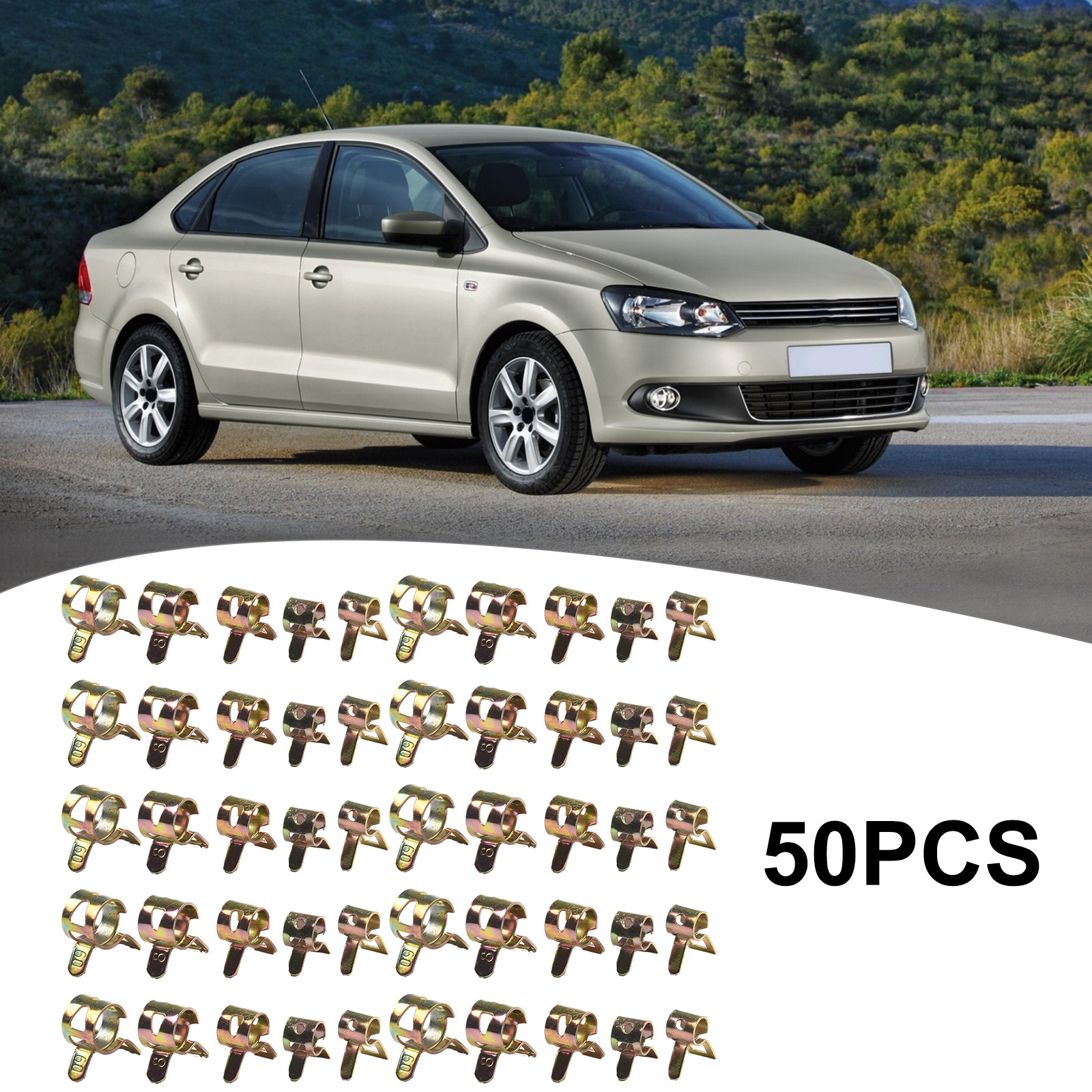 Auto Fastener Clip Clamps Supply Retainer Fittings For Fuel Water Line Hose 5/6/7/8/9mm Interior Accessories Tube