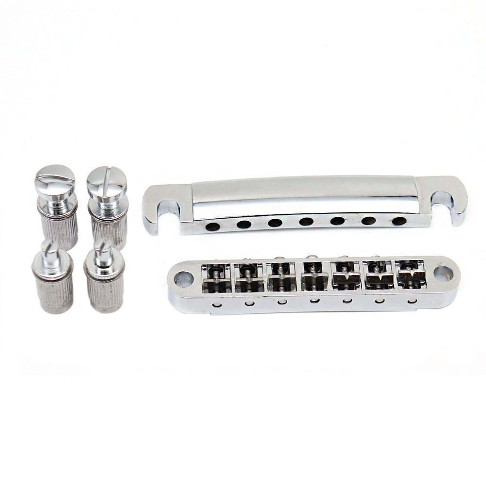 7 String Tune-o-Matic Saddle Guitar Bridge and Tailpiece with Studs for SG Les Paul LP Electric Guitar